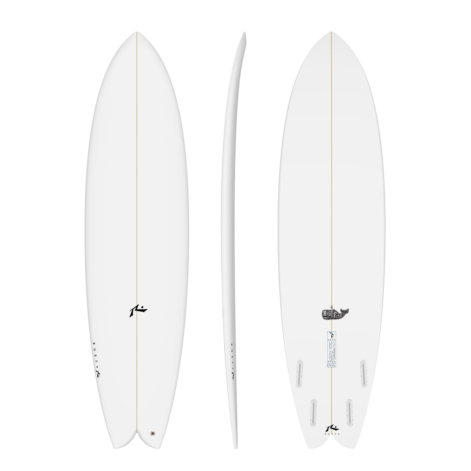 Rusty Surfboards Moby Fish Model