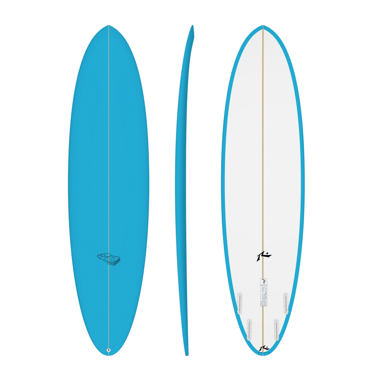 Lowrider 6&#39;8&quot; x 20.63 X 2.51, Round Pin, 4x  Futures Fin Boxes, PU - ID:972609