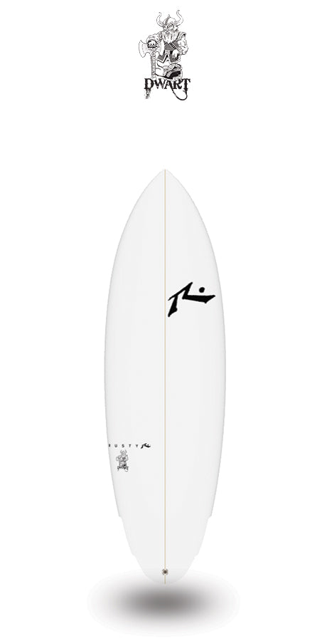 rusty custom Dwart surfboard